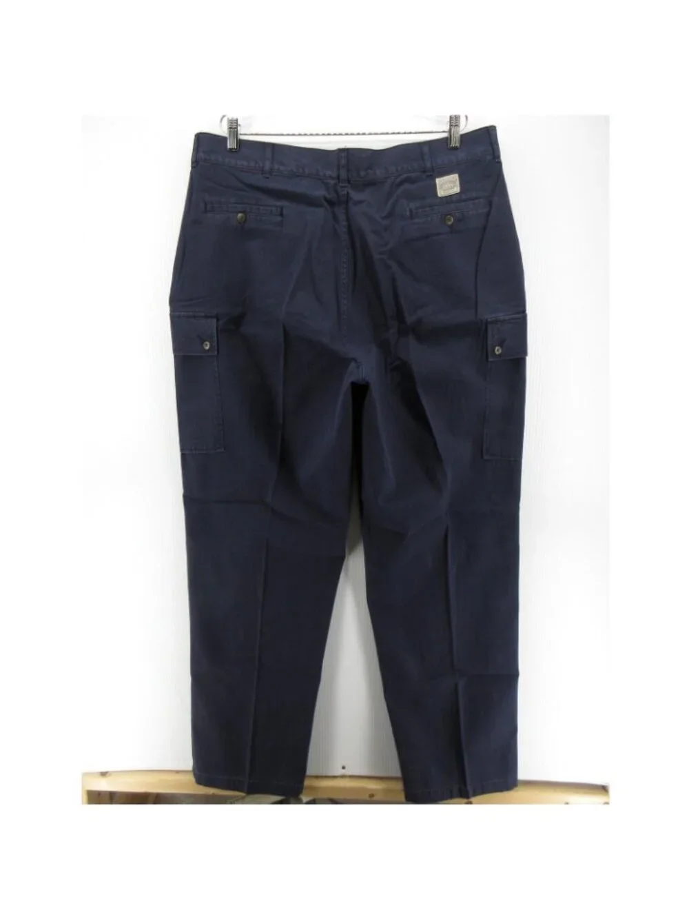 VINTAGE Polo Ralph Lauren Pants 40X34 Navy Cargo Relaxed Chino Utility